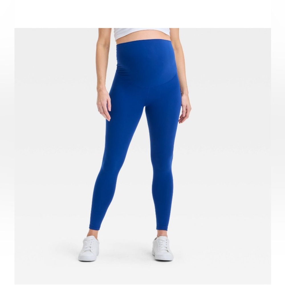 Blue Maternity Leggings